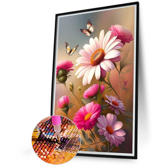 Landscape Flowers - Full Round Drill Diamond Painting 40*60CM