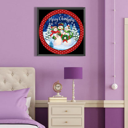 Snowman - Full Round Drill Diamond Painting 40*40CM