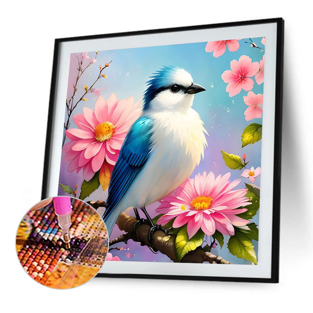 Bluebird - Full Square Drill Diamond Painting 40X40CM