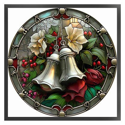 Retro Christmas-Bells - 18CT Stamped Cross Stitch 25*25CM