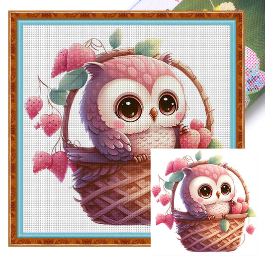 Owl - 18CT Stamped Cross Stitch 20*20CM