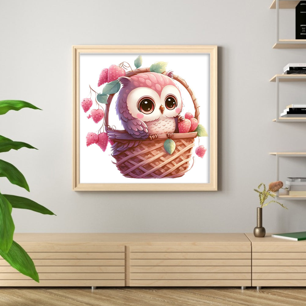 Owl - 18CT Stamped Cross Stitch 20*20CM