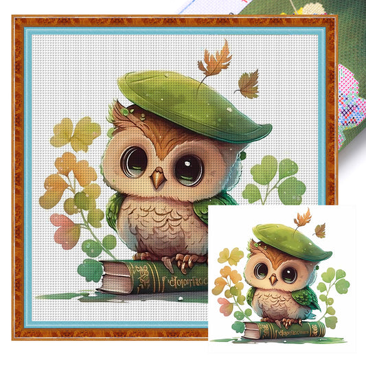 Owl - 18CT Stamped Cross Stitch 20*20CM