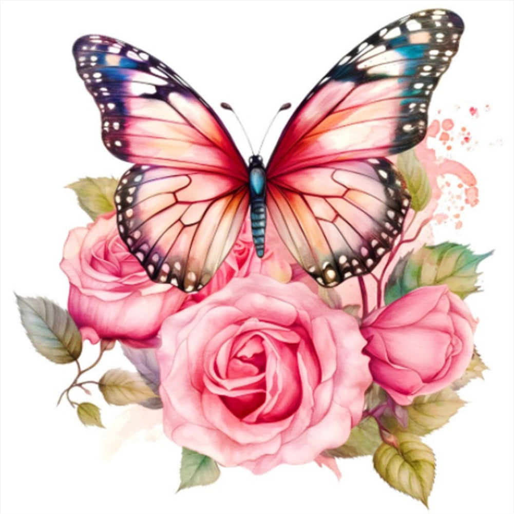 Butterfly - 18CT Stamped Cross Stitch 20*20CM