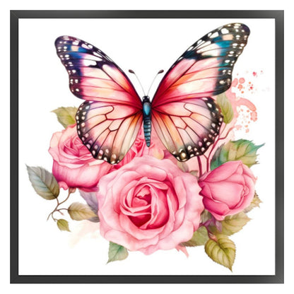 Butterfly - 18CT Stamped Cross Stitch 20*20CM