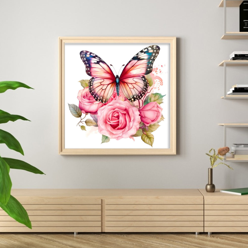 Butterfly - 18CT Stamped Cross Stitch 20*20CM