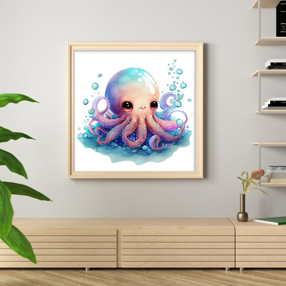 Octopus - 18CT Stamped Cross Stitch 20*20CM