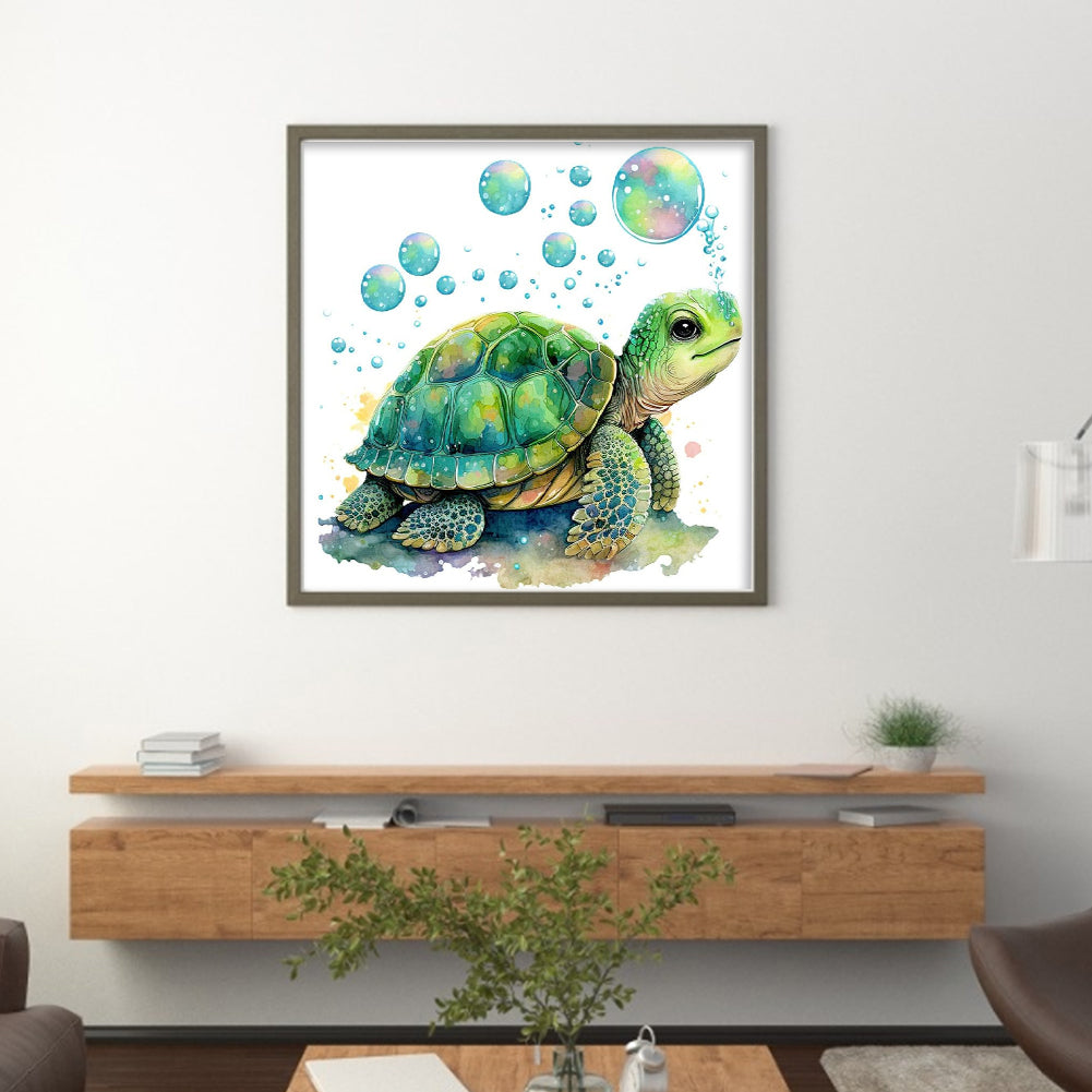 Turtle - 18CT Stamped Cross Stitch 20*20CM