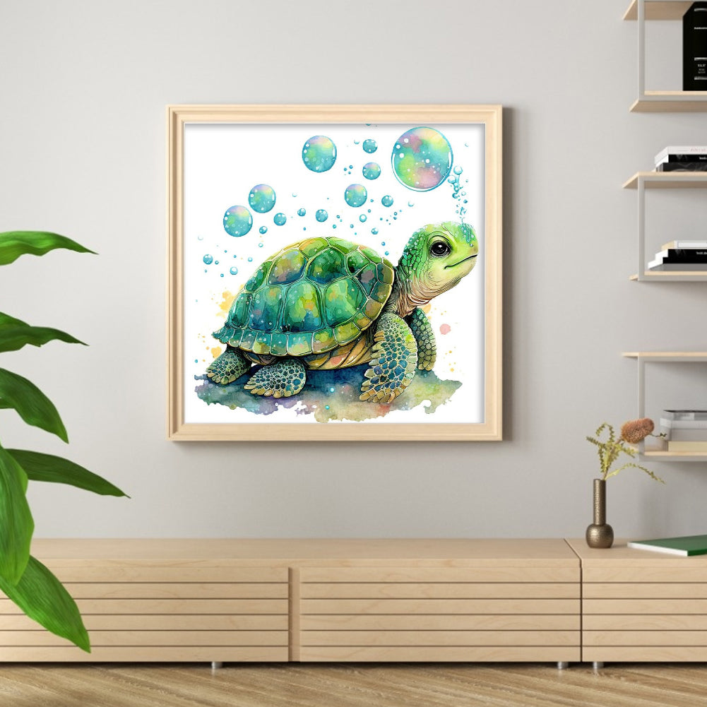 Turtle - 18CT Stamped Cross Stitch 20*20CM