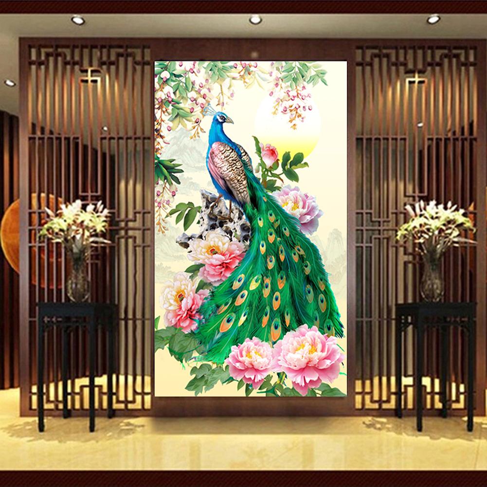 Peafowl - Full Square Drill Diamond Painting 30*47CM