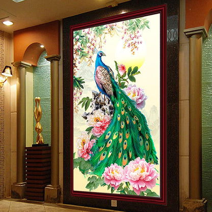 Peafowl - Full Square Drill Diamond Painting 30*47CM