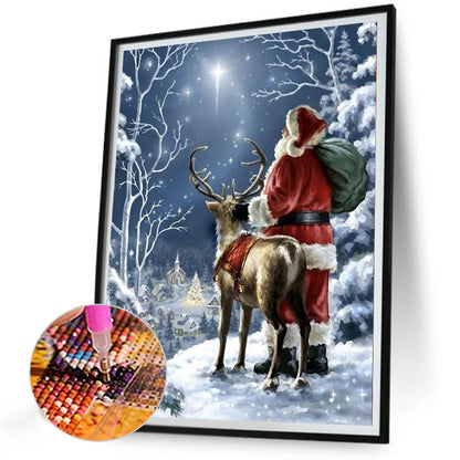 Santa Claus - Full Round AB Drill Diamond Painting 30*40CM