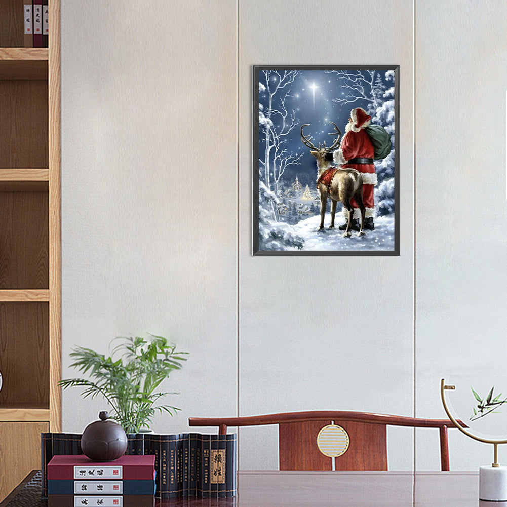 Santa Claus - Full Round AB Drill Diamond Painting 30*40CM