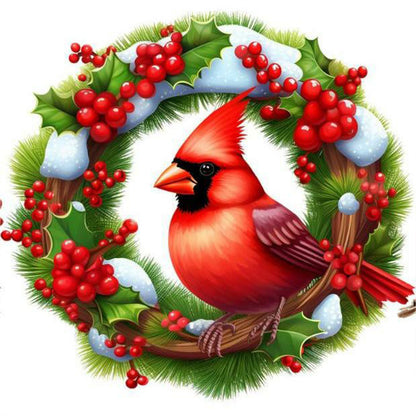 Nordic Cardinal - Full Round Drill Diamond Painting 40*40CM