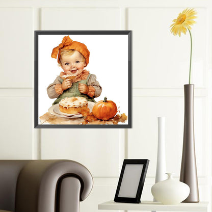 Harvest Farm Kids - Full Round Drill Diamond Painting 40*40CM