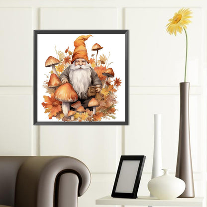 Autumn Mushroom Goblin - Full Round Drill Diamond Painting 40*40CM