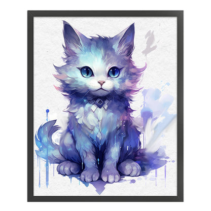 Watercolor Cat - 11CT Stamped Cross Stitch 50*60CM