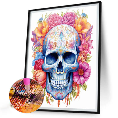 Skull - Full Round Drill Diamond Painting 40*50CM