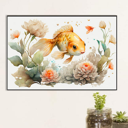 Goldfish In Water - Full Round Drill Diamond Painting 60*40CM