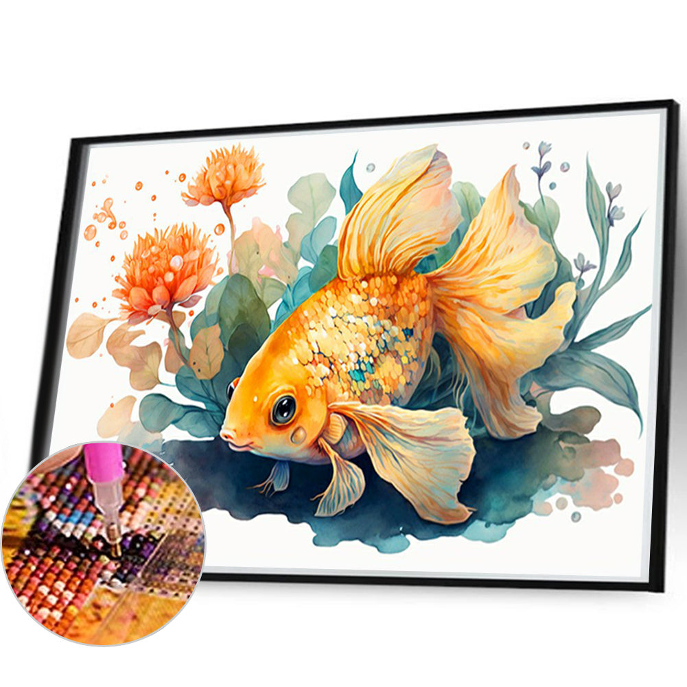 Goldfish Roaming - Full Round Drill Diamond Painting 60*40CM