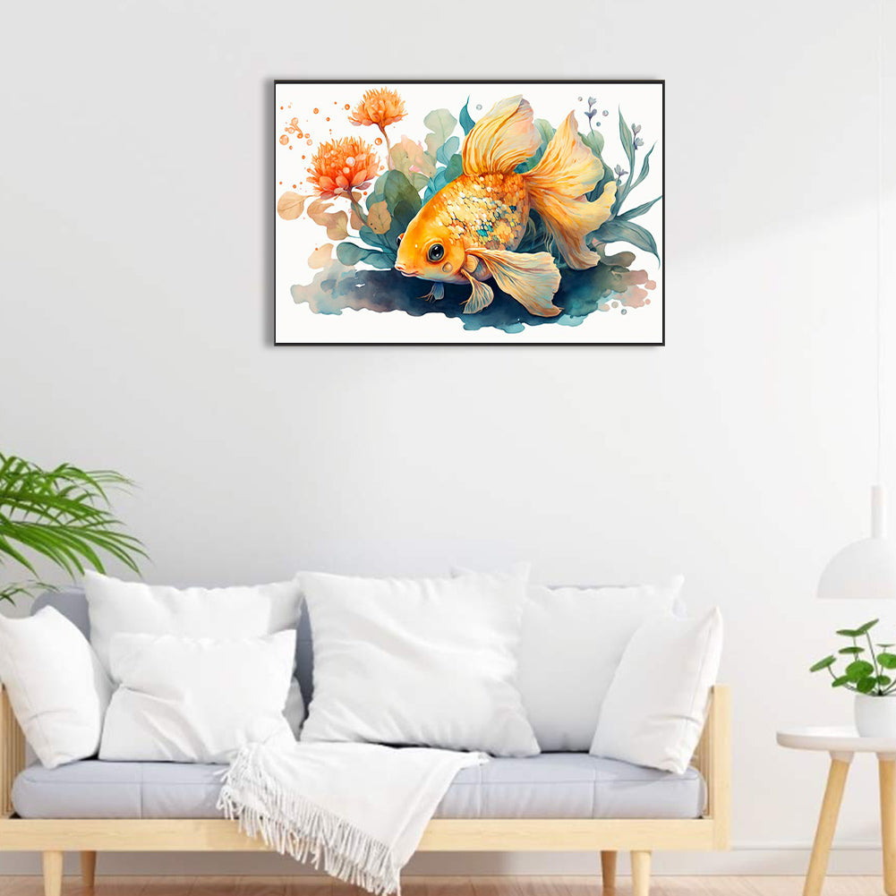 Goldfish Roaming - Full Round Drill Diamond Painting 60*40CM