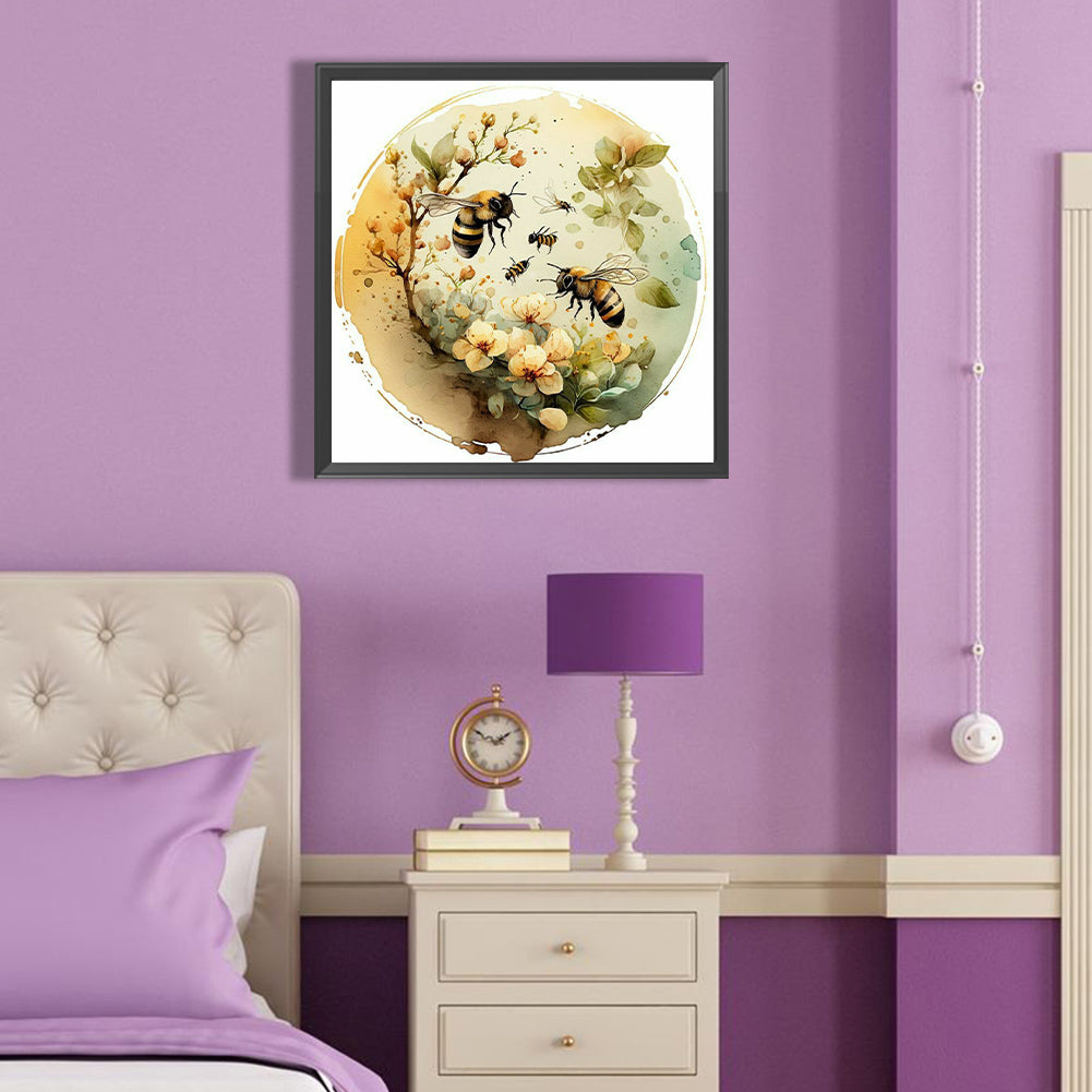 Bee - Full Round Drill Diamond Painting 40*40CM