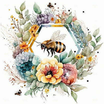 Bee - Full Round Drill Diamond Painting 40*40CM