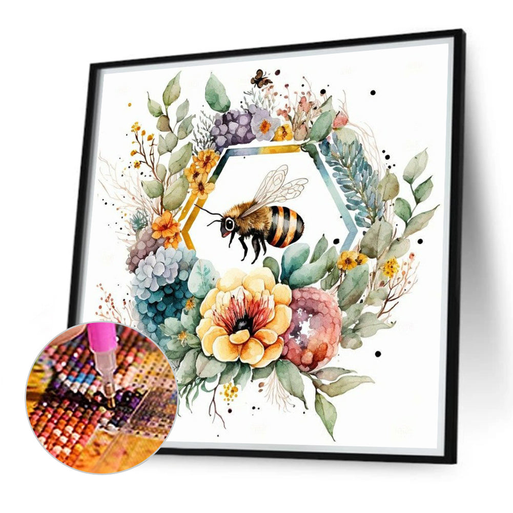 Bee - Full Round Drill Diamond Painting 40*40CM