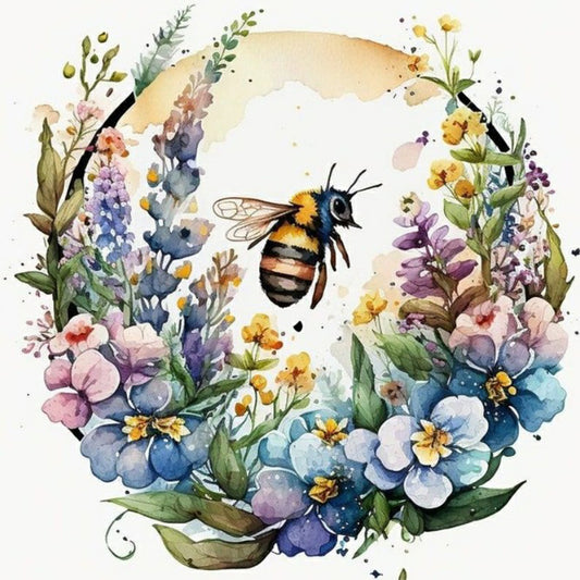 Bee - Full Round Drill Diamond Painting 40*40CM