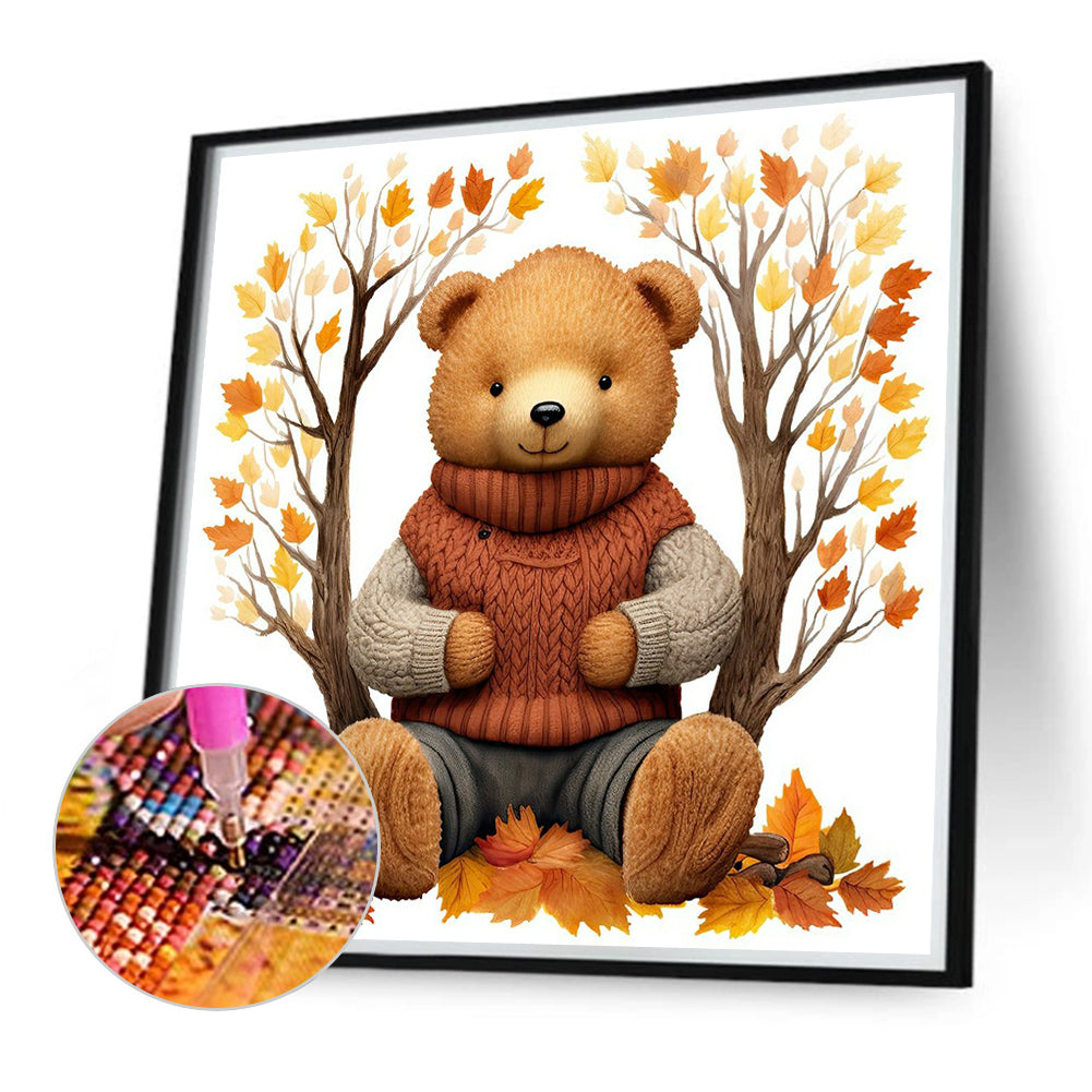 Bear - Full Round Drill Diamond Painting 40*40CM