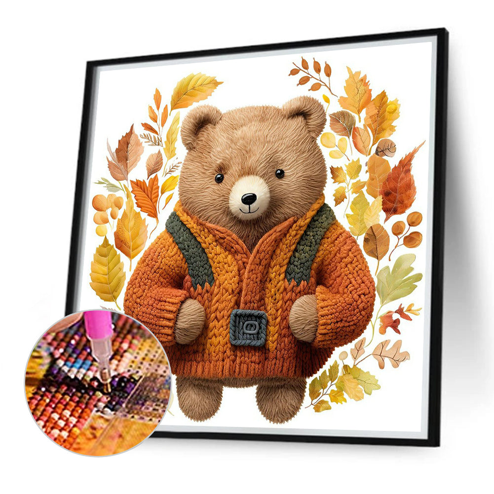 Bear - Full Round Drill Diamond Painting 40*40CM