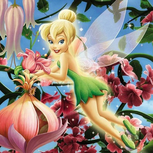 Disney Wonderful Fairy Tinker Bell - Full Round Drill Diamond Painting 40*40CM