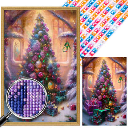 Christmas Tree - Square AB Drill Diamond Painting 45*70CM