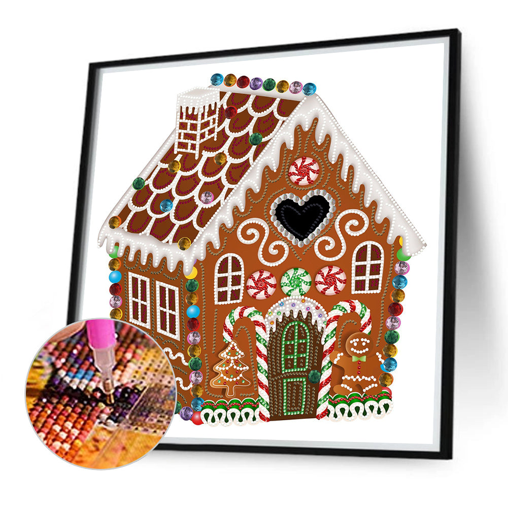 Christmas Cabin - Special Shaped Drill Diamond Painting 40*40CM