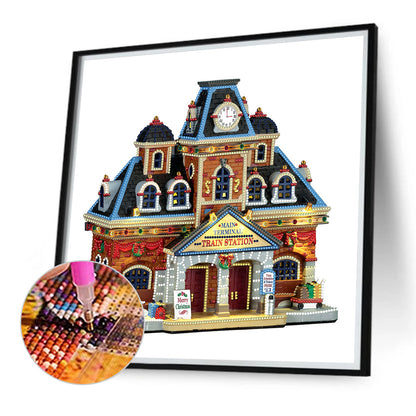 Christmas Cabin - Special Shaped Drill Diamond Painting 40*40CM