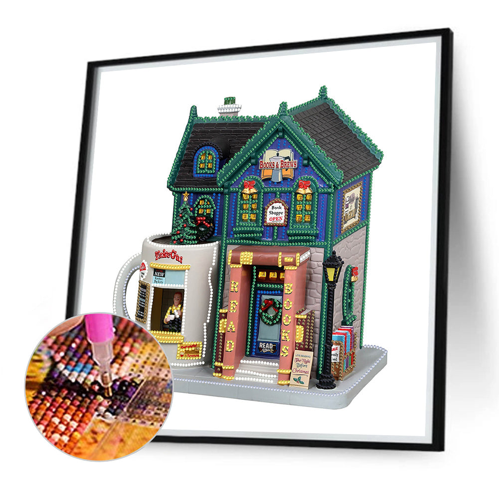 Christmas Cabin - Special Shaped Drill Diamond Painting 40*40CM