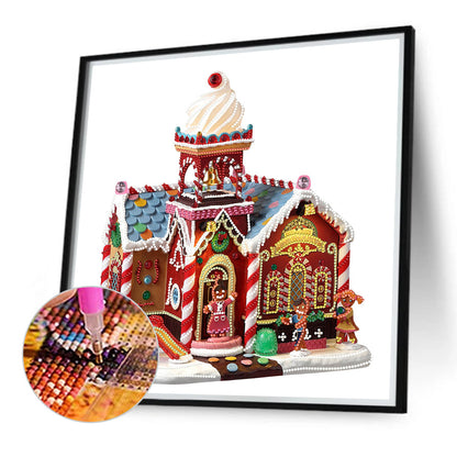 Christmas Cabin - Special Shaped Drill Diamond Painting 40*40CM