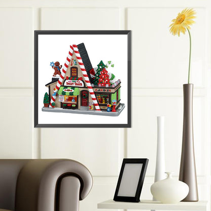 Christmas Cabin - Special Shaped Drill Diamond Painting 40*40CM