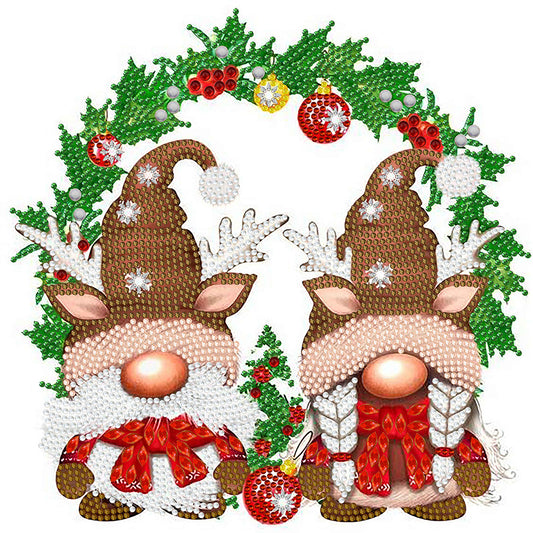 Christmas Gnome -  Special Shaped Drill Diamond Painting 30*30CM