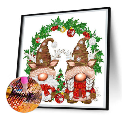 Christmas Gnome -  Special Shaped Drill Diamond Painting 30*30CM