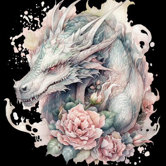 Western Dragon - Full Round Drill Diamond Painting 40*40CM