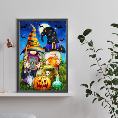 Halloween Gnomes - Full Round Drill Diamond Painting 40*60CM