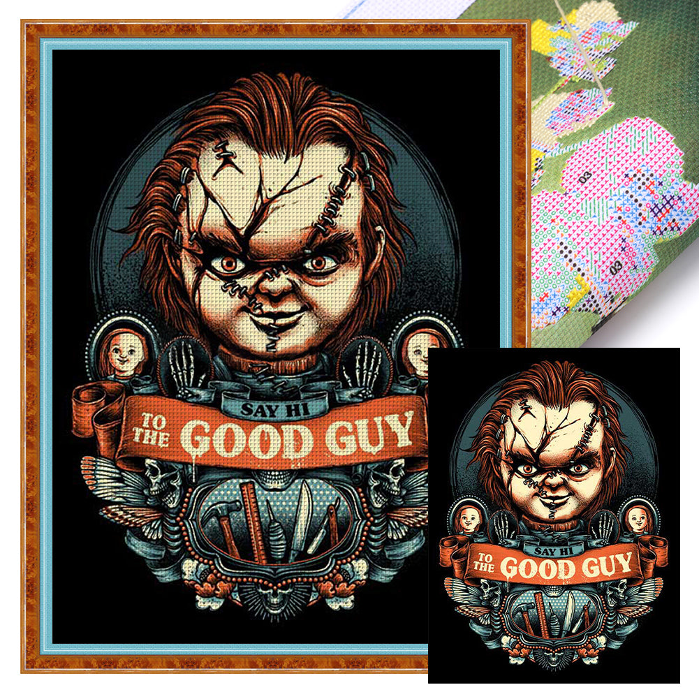 Horror Halloween-Chucky - 11CT Stamped Cross Stitch 40*56CM