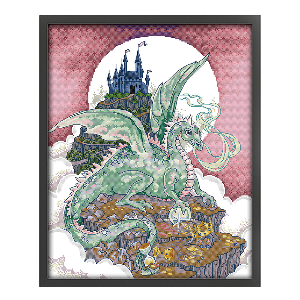 Castle Keeper - 14CT Stamped Cross Stitch 40*49CM(Joy Sunday)