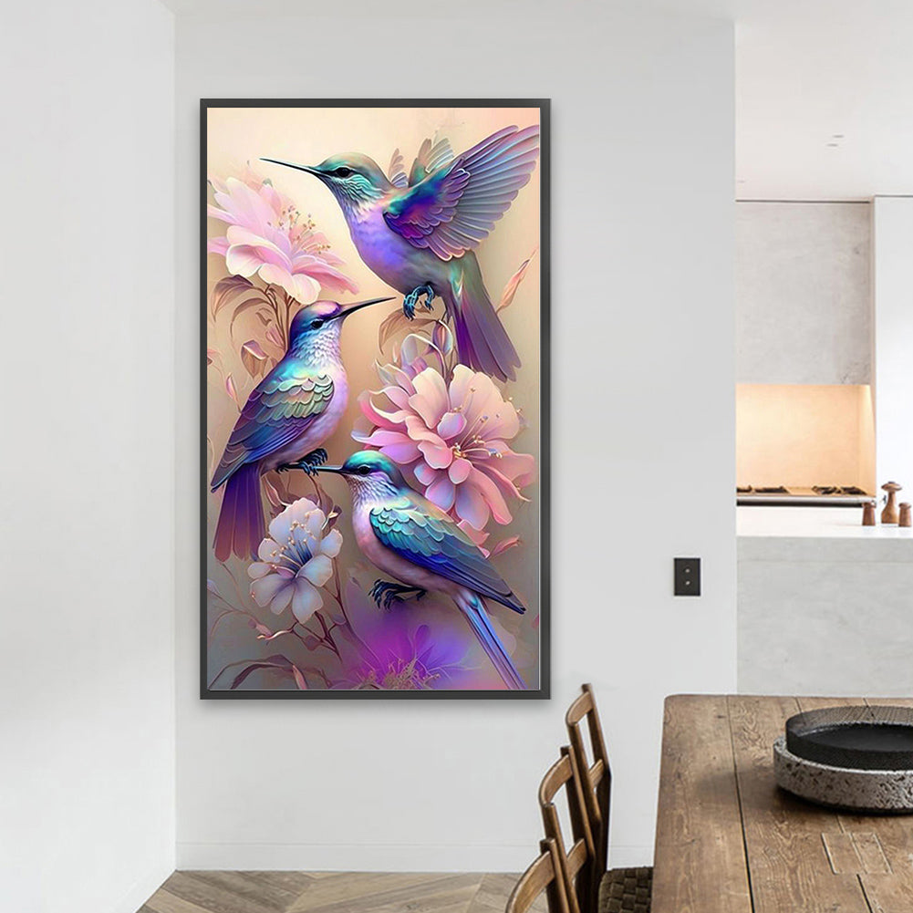 Hummingbird - Full Round Drill Diamond Painting 40*70CM