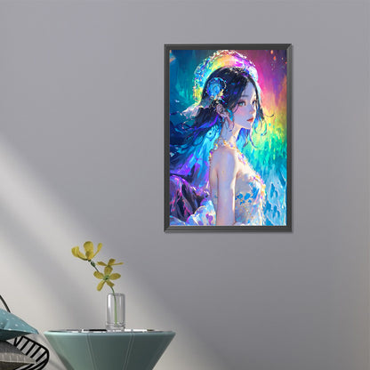 Jellyfish Girl - Full Round AB Drill Diamond Painting 40*60CM