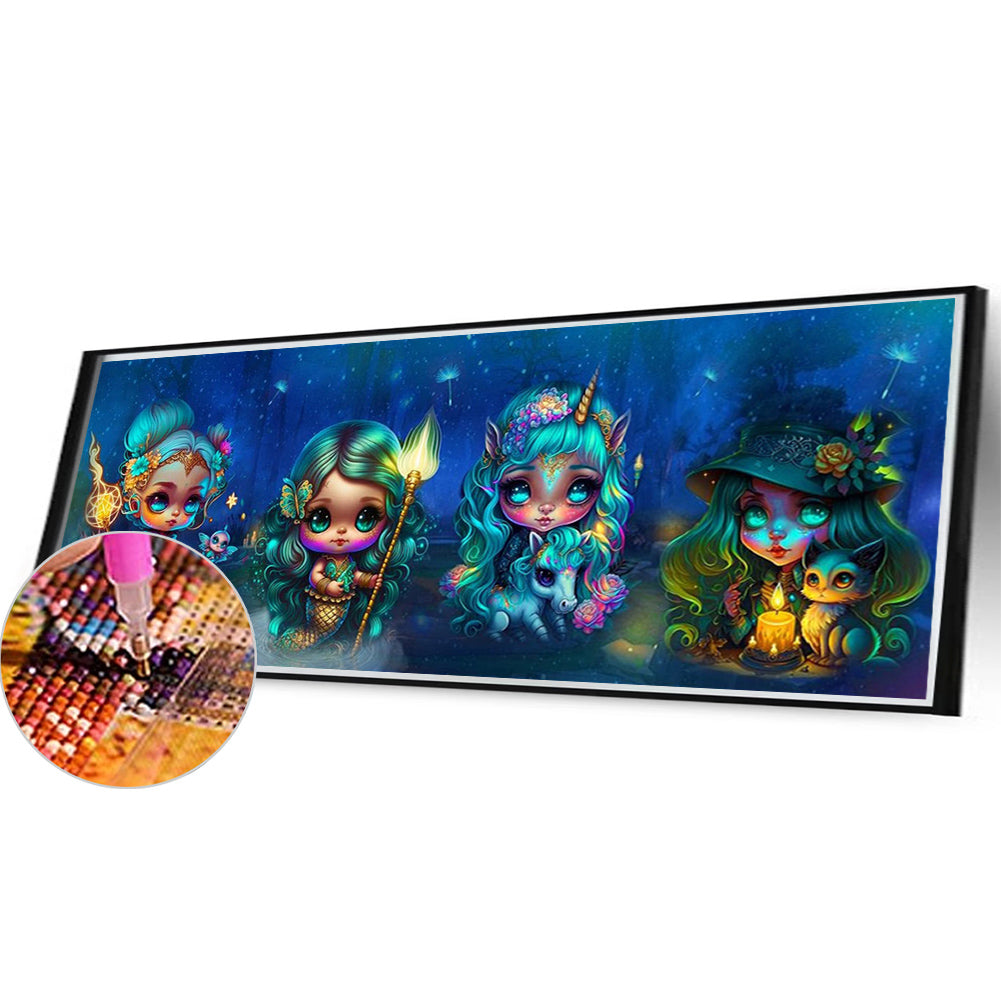 Little Princess - Full Round AB Drill Diamond Painting 40*105CM