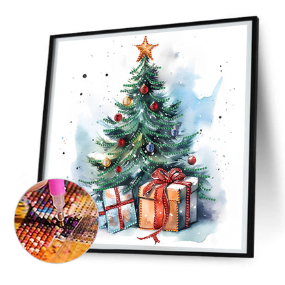 Christmas Tree - Special Shaped Drill Diamond Painting 30*30CM