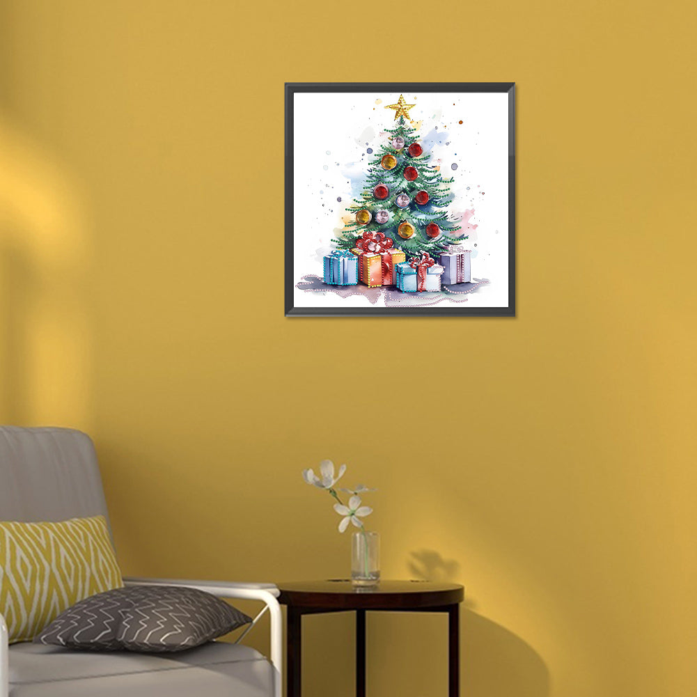 Christmas Tree - Special Shaped Drill Diamond Painting 30*30CM