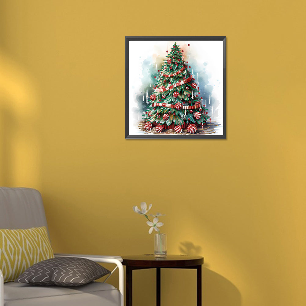 Christmas Tree - Special Shaped Drill Diamond Painting 30*30CM